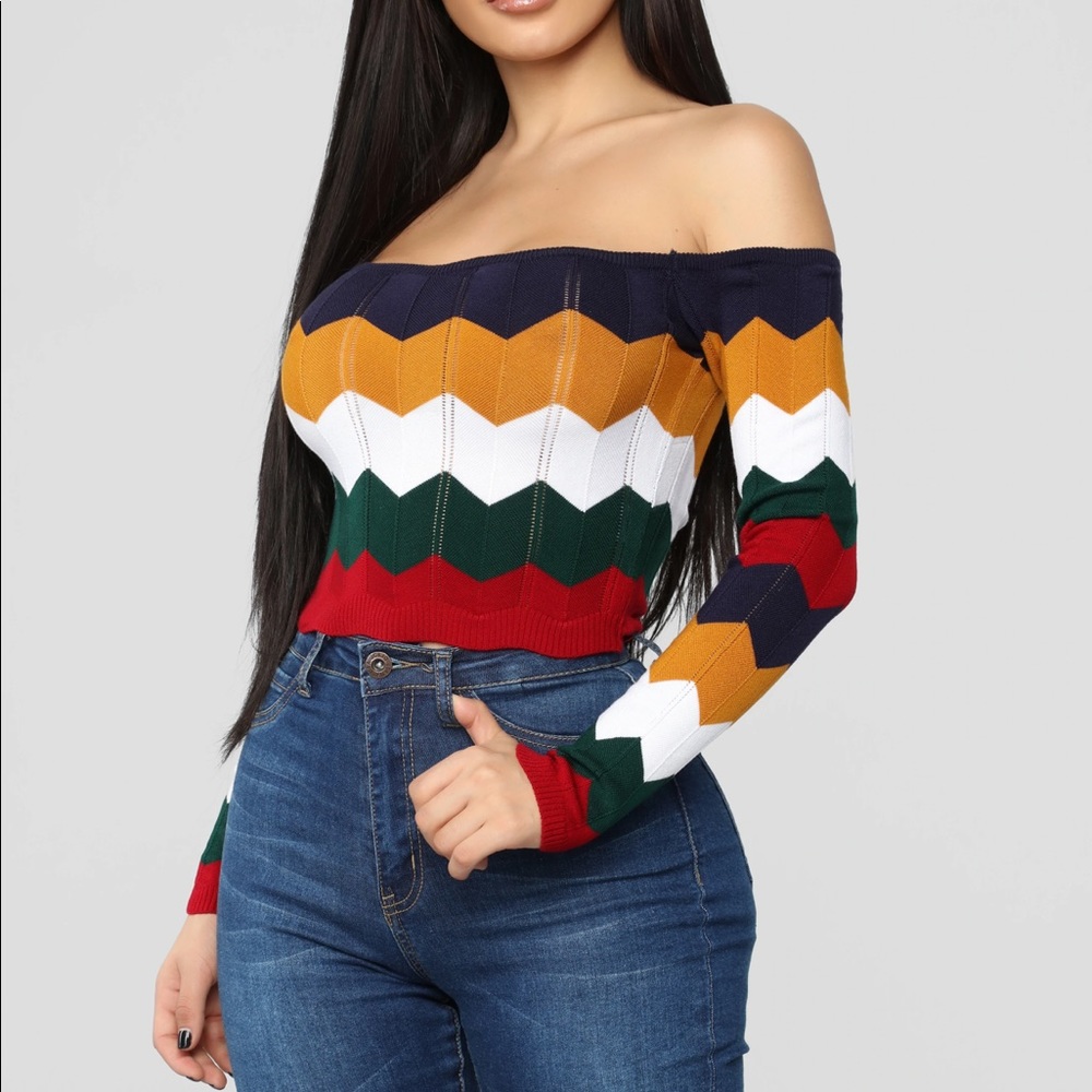 Fashion Nova One Dance Off The Shoulder Sweater in Size Small/Medium